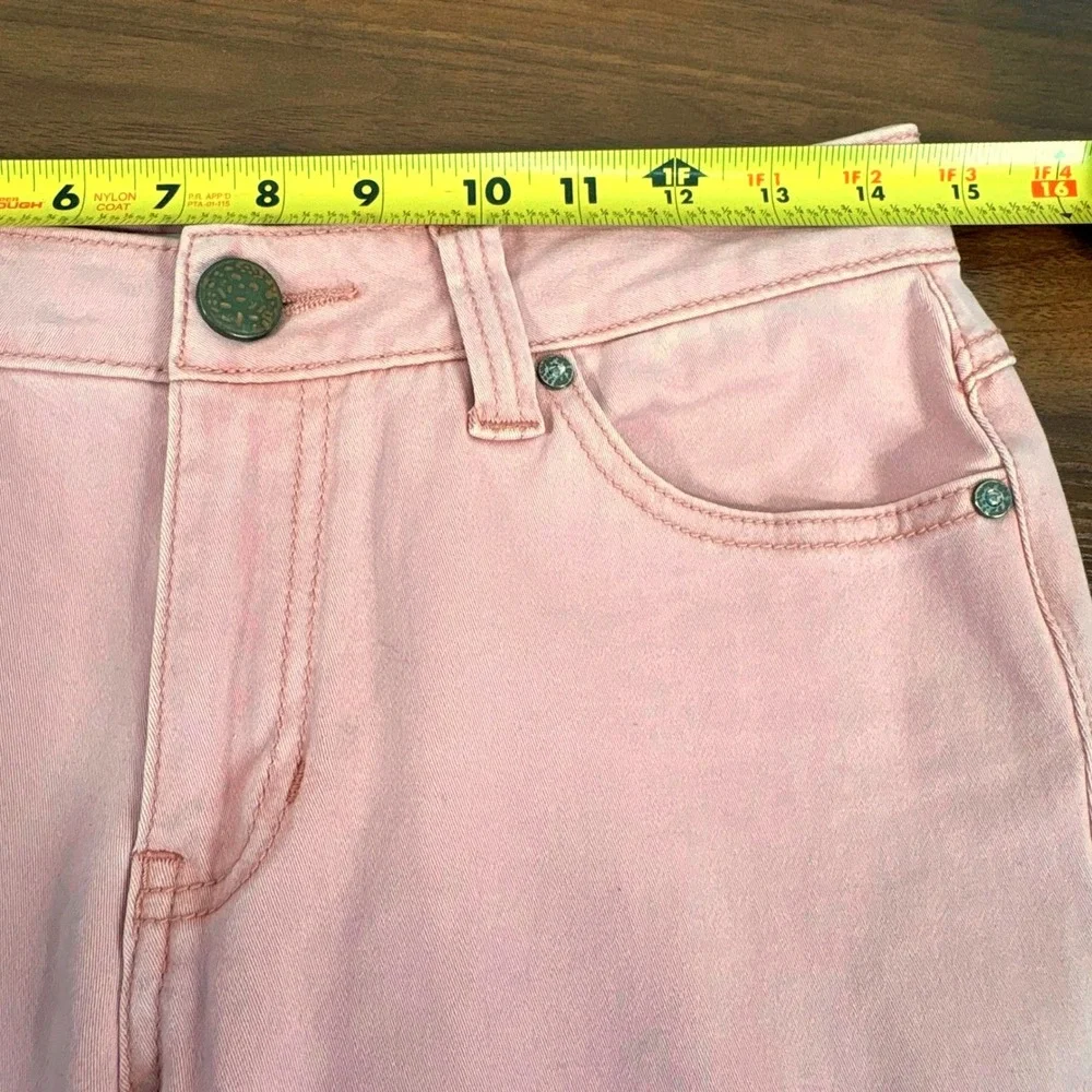 Cabi Nectar Pink Denim Jeans Style 230‎ Women Size 6 Straight Leg Cotton Blend